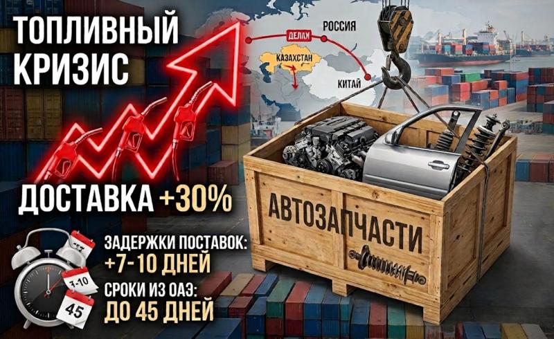 Автозапчасти подорожали из-за топливного кризиса